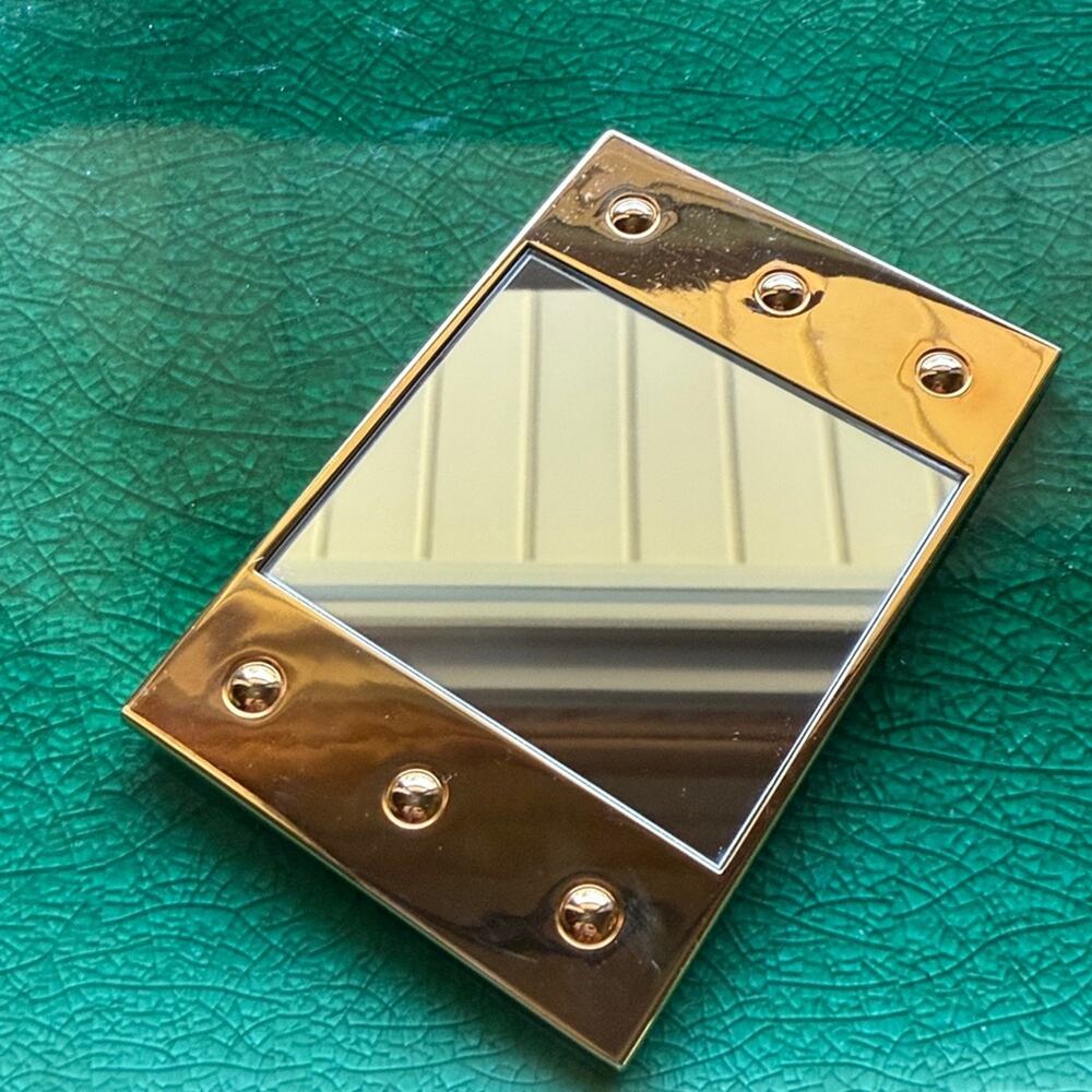 Yves Saint Laurent Vintage Gold Compact Mirror - Picture 4 of 4